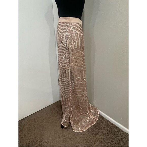 Rose Gold Sequin Skirt - Picture 8 of 12